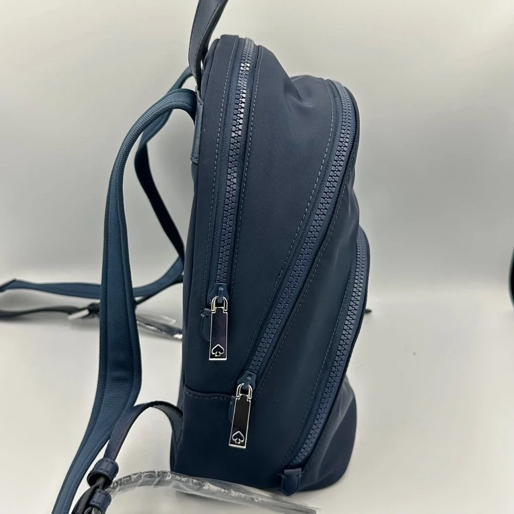 Kate Spade Karissa‎ Mini Backpack Nightcap Navy Blue Nylon Preppy Minimal NWOT